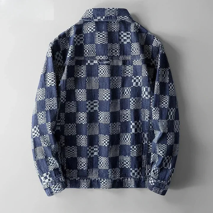 Lucianno™ - Patchwork-Jeanshemd