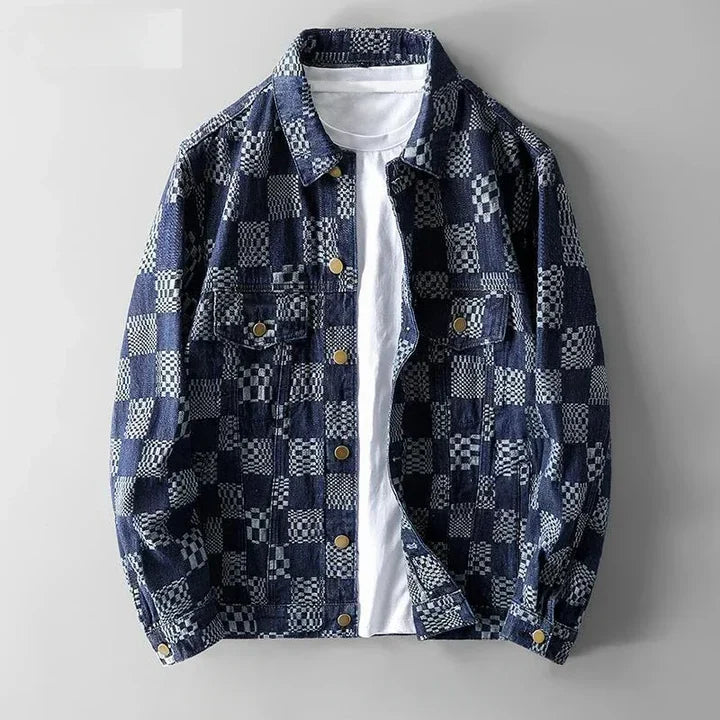Lucianno™ - Patchwork-Jeanshemd